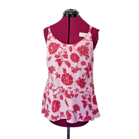 CAbi Adore Cami Tank Top #5533 Womens Size XS Floral Adjustable Straps Peplum - Picture 1 of 7